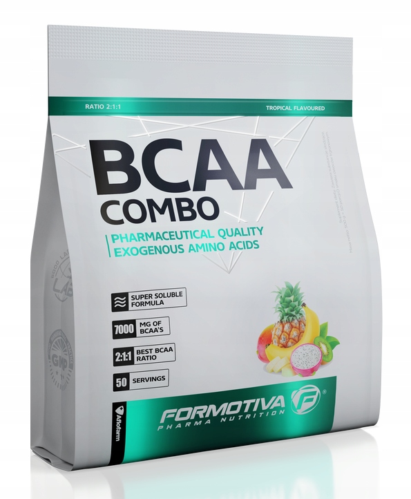 FORMOTIVA BCAA COMBO 500 G aminokwasy leucyna