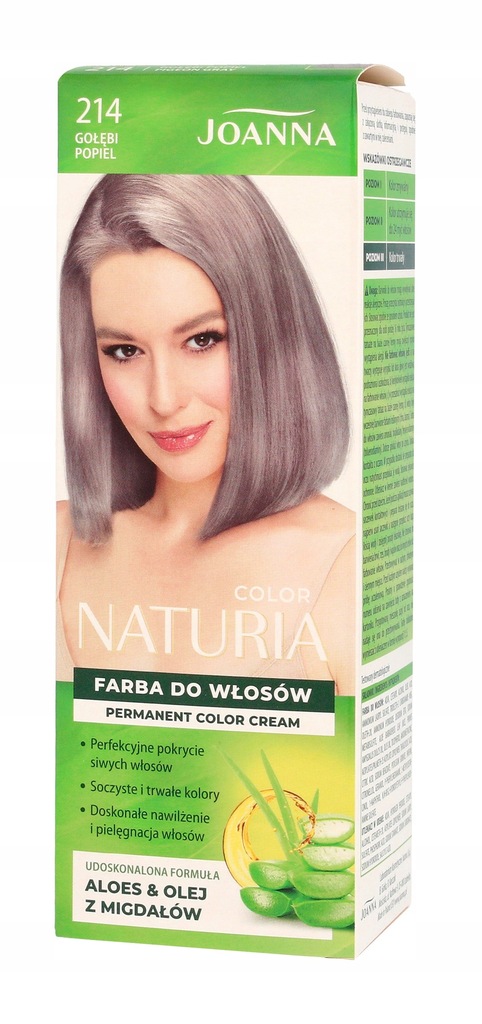 Joanna Naturia Color Farba do włosów nr 214 - Gołębi Popiel 1op.