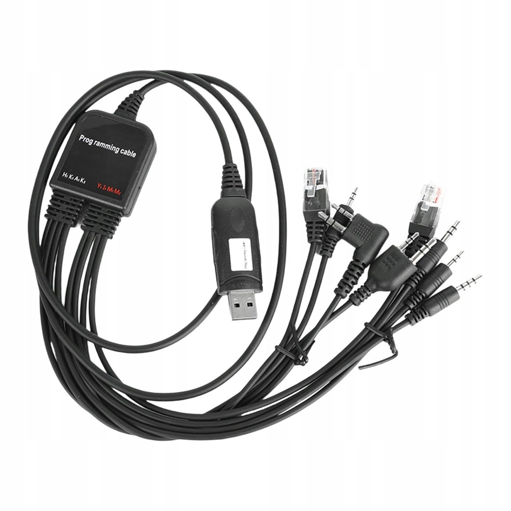 8 in 1 Programming Cable Replaces Parts Professional Handheld Radios Handy