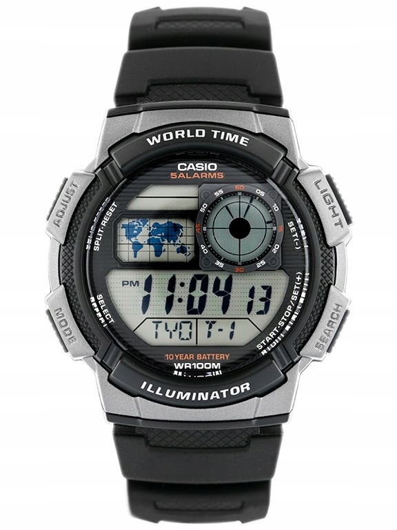 ZEGAREK MĘSKI CASIO AE-1000W 1BVDF (zd073g) - WORL