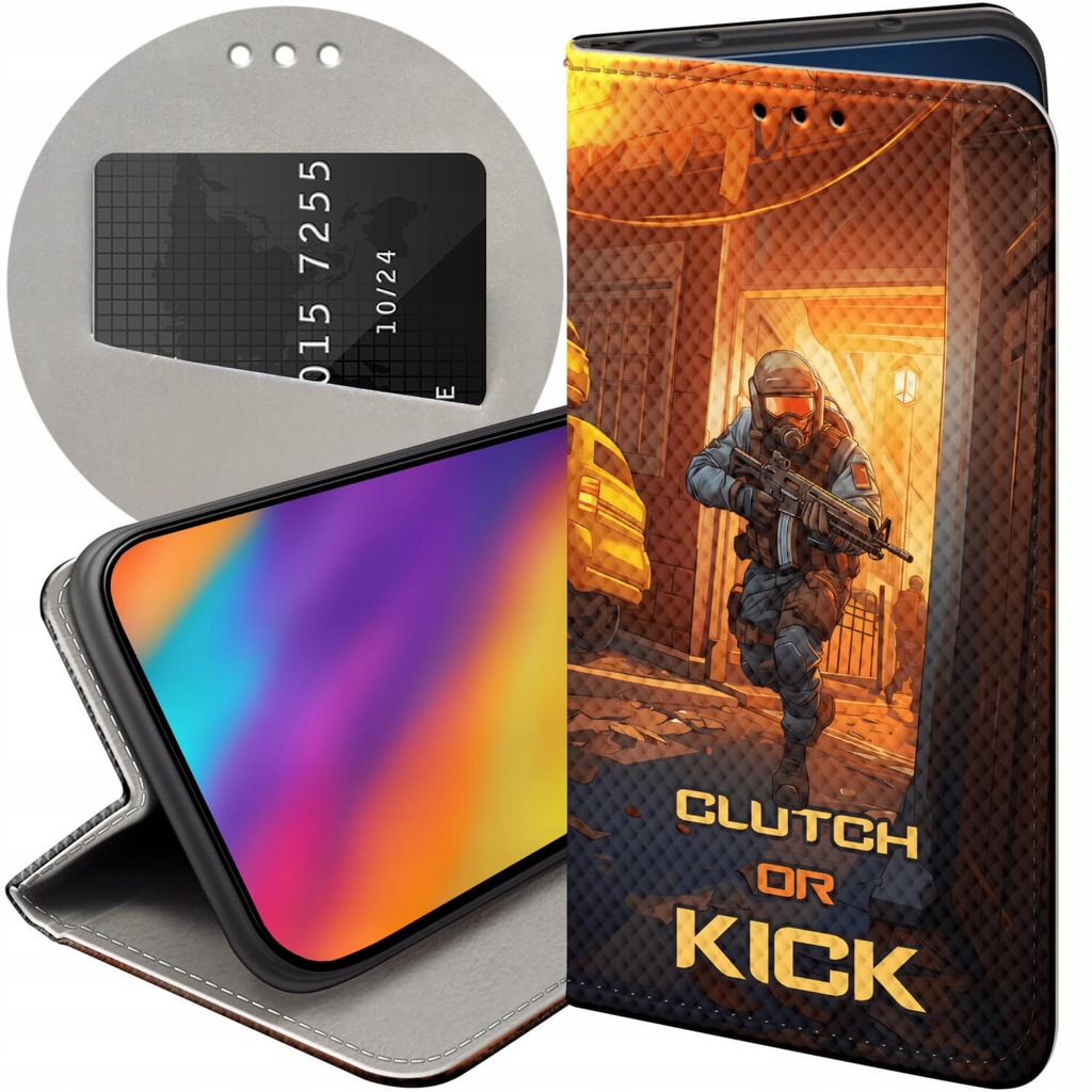 ETUI Z KLAPKĄ DO IPHONE 11 PRO MAX WZORY CS GO COUNTER-STRIKE FUTERAŁ CASE