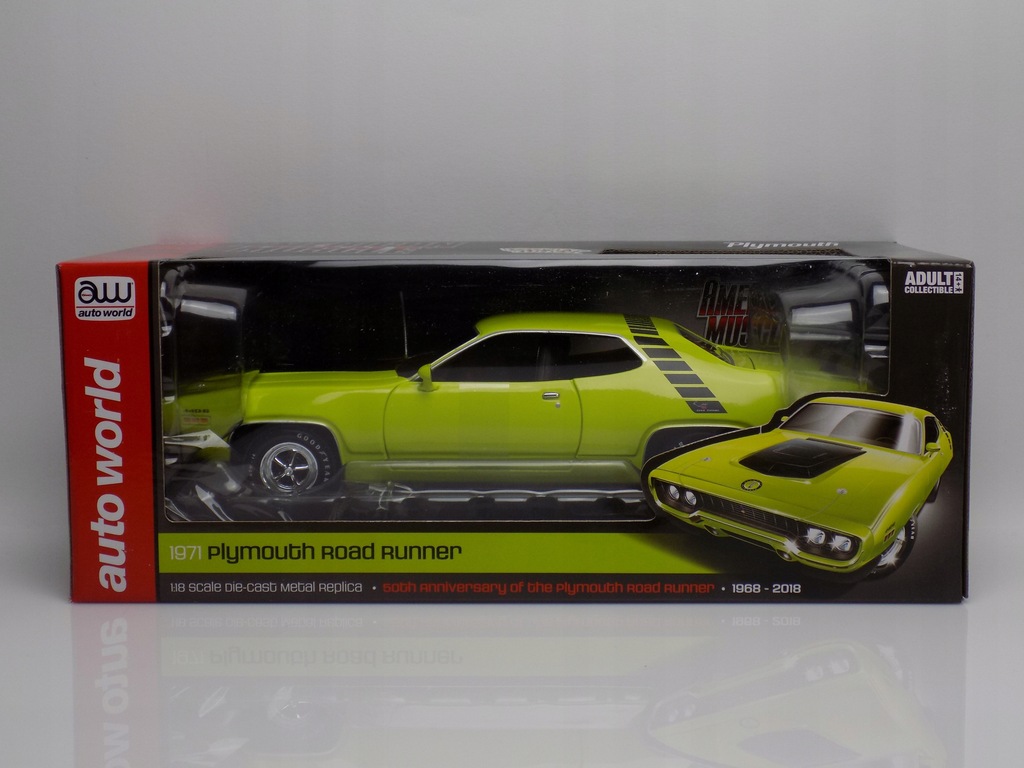 楽天市場】ミニカー 1/18 AUTOWORLD☆1971 プリムス
