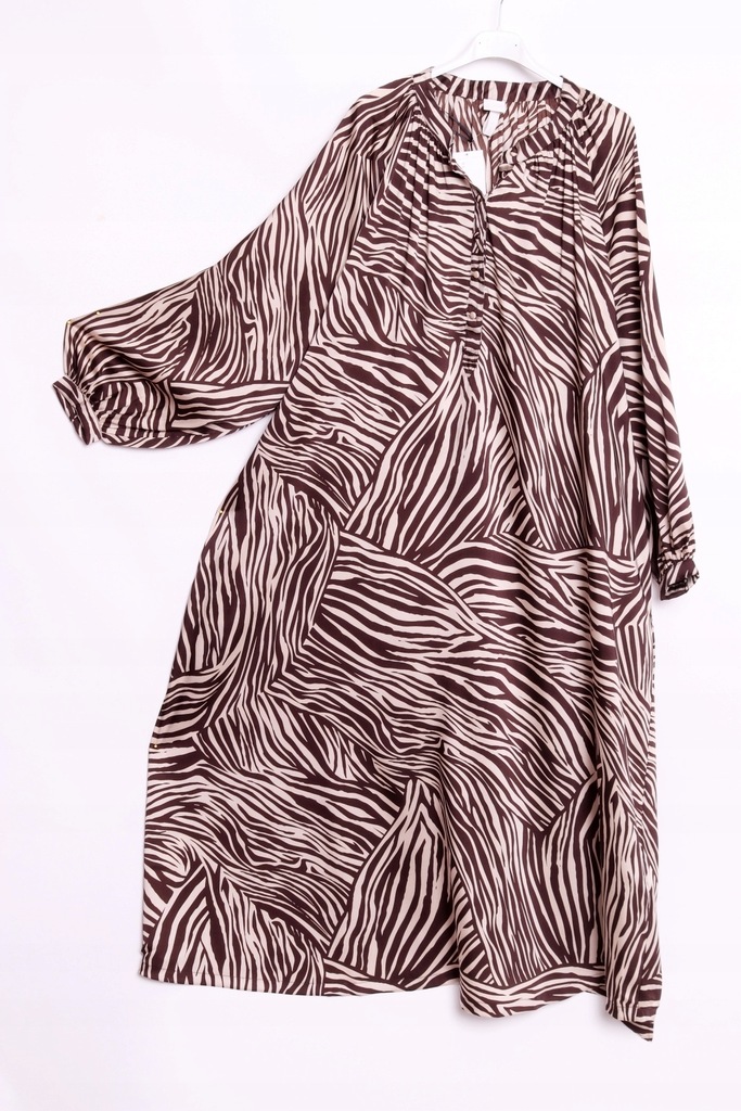H&M SUKIENKA zebra ZWIEWNA 48/50/52
