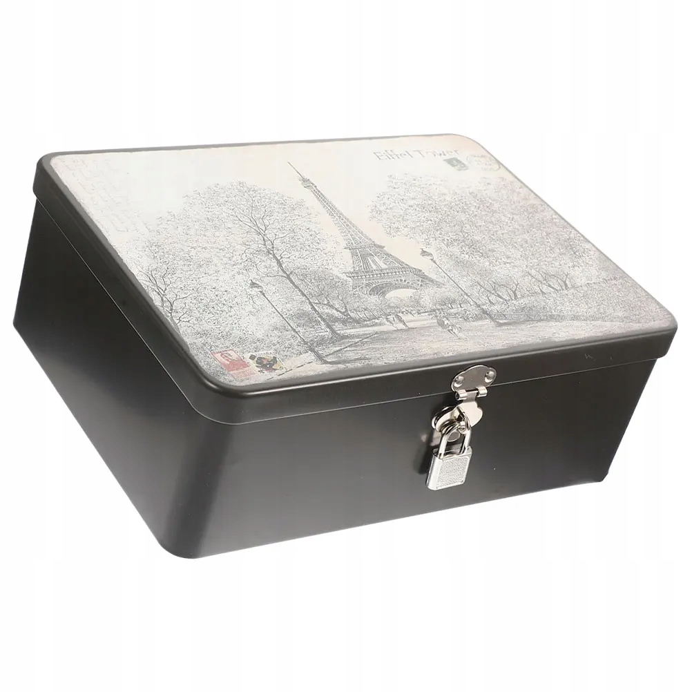 Metal Storage Box Locking Stash Tin Key 13639253158 oficjalne