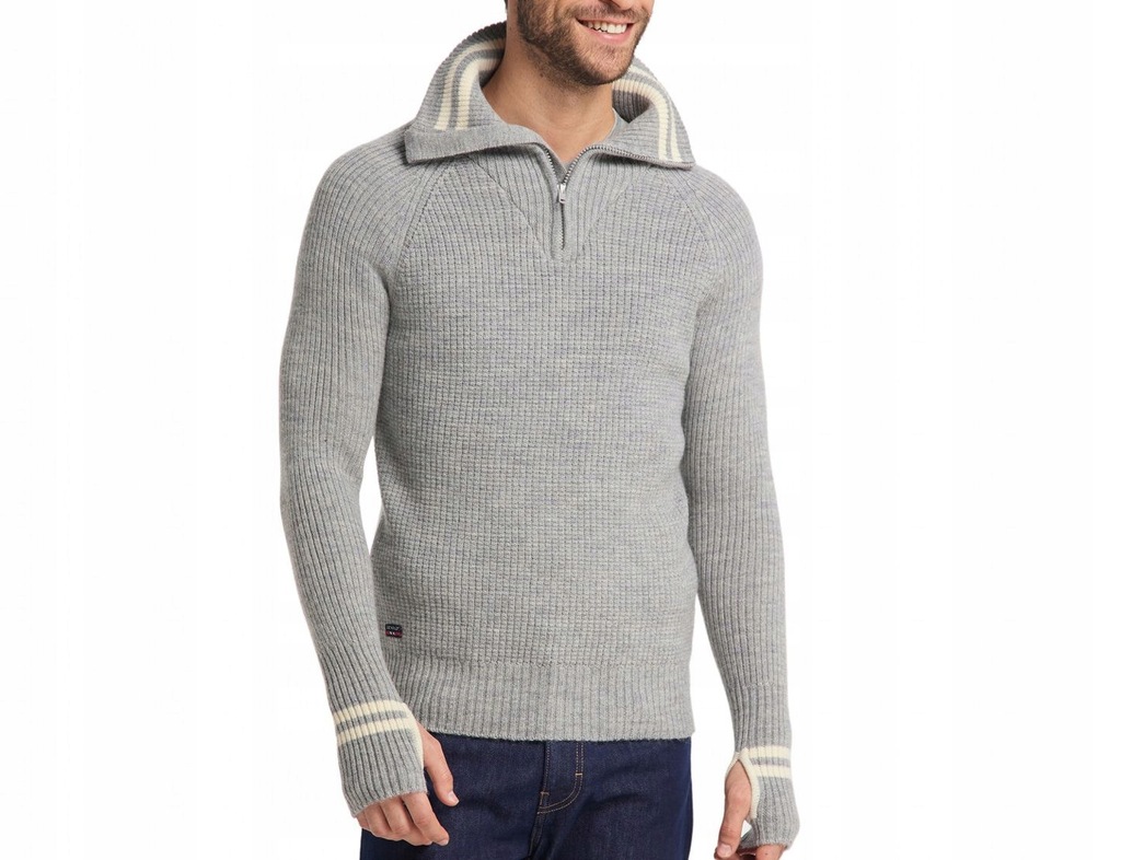 Sweter DEVOLD Norway Welniany Merino Wool Golf