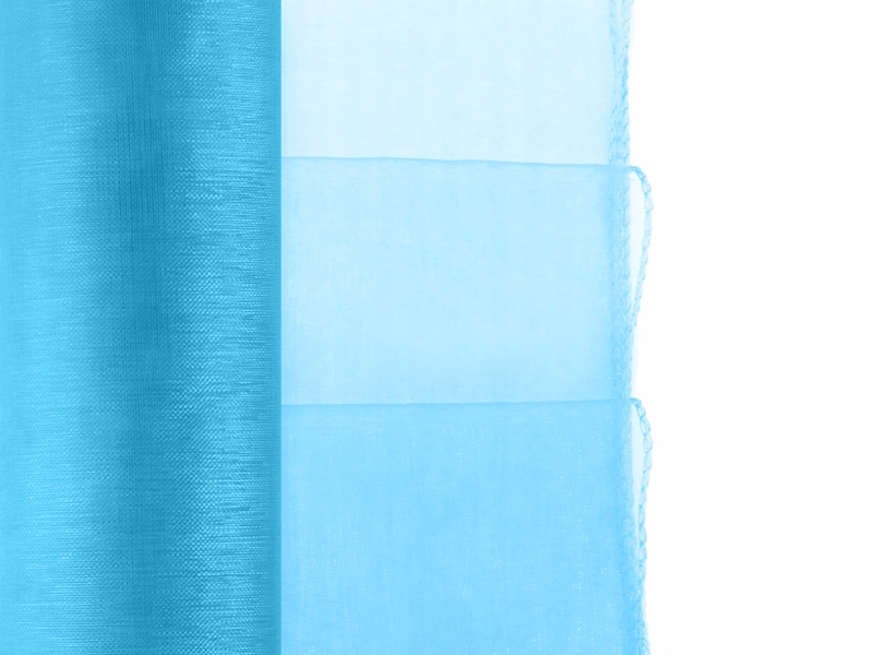 Organza niebieska 0,36 m x 9 m