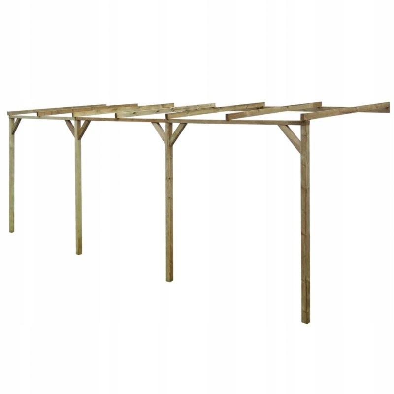 PERGOLA OGRODOWA DREWNIANA ŁUK RÓŻE KWIATY 2x6x2,2