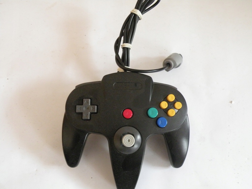 Kontroler / Pad / Czarny / Nintendo 64 / N64