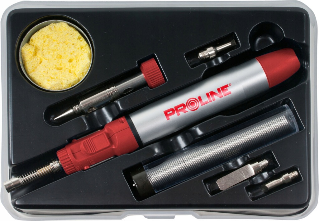 Lutownica mini - zestaw 7 elementów - 13 ml, piezo, 1300 stopni C