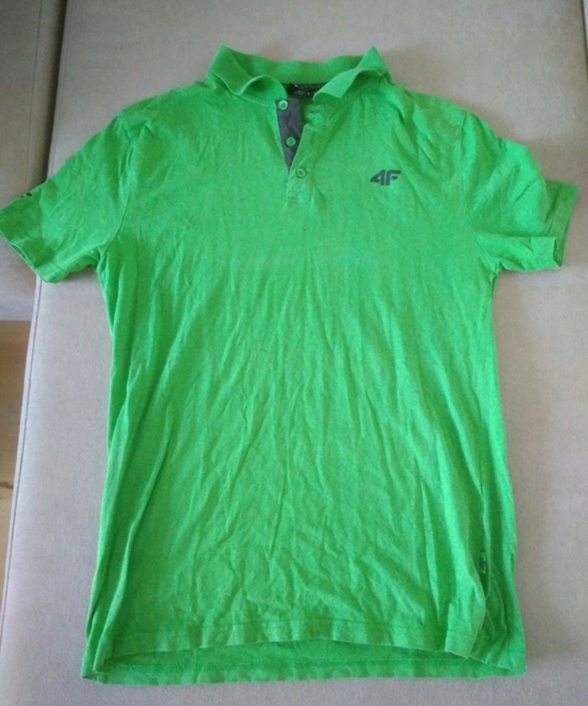 Koszulka Polo 4F zielona t-shirt M L okazja zobacz