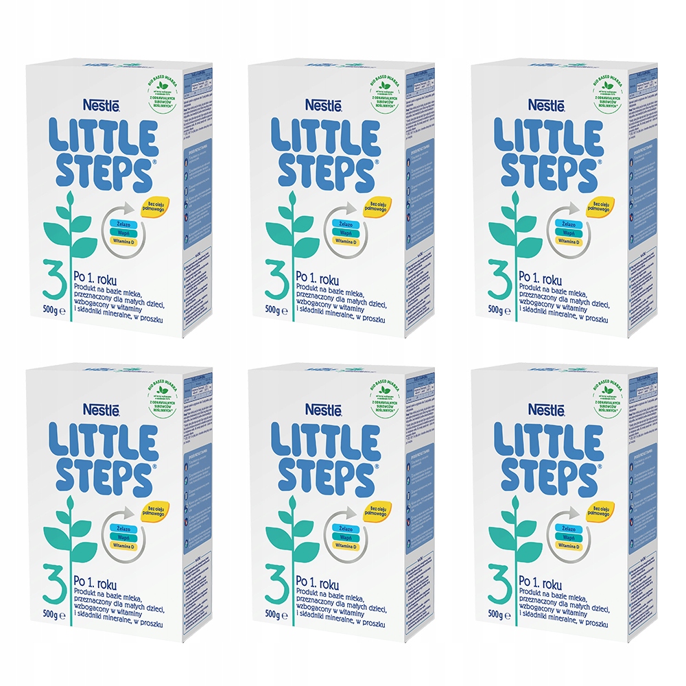 NESTLE LITTLE STEPS 3 mleko modyfikowane 6x500g
