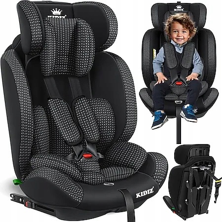 FOTELIK SAMOCHODOWY ISOFIX 5-PUNKTOWE PASY 0-36KG