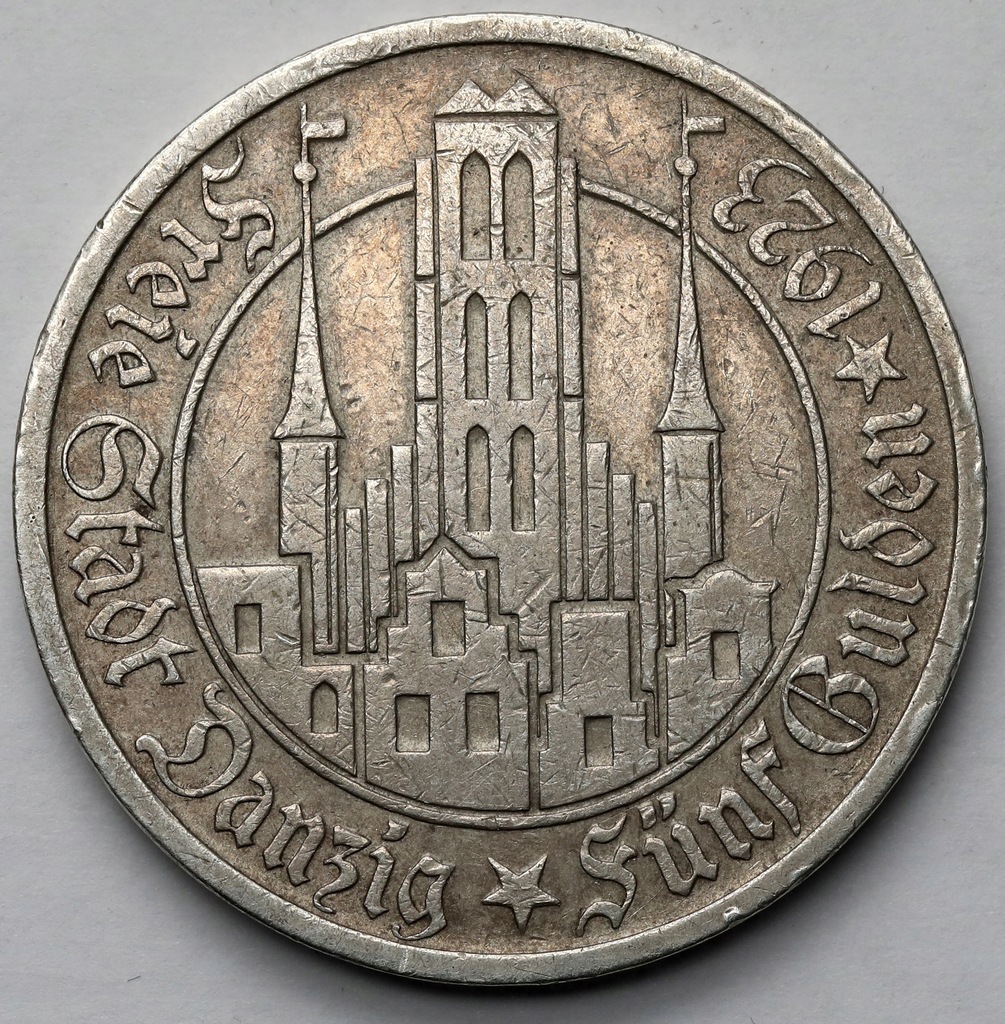 495. Gdańsk, 5 guldenów 1923