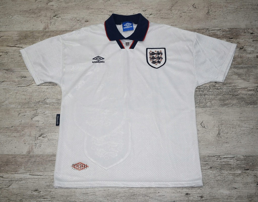 UMBRO ENGLAND 1993-1995 OLDSCHOOL SHIRT L RARE!!!