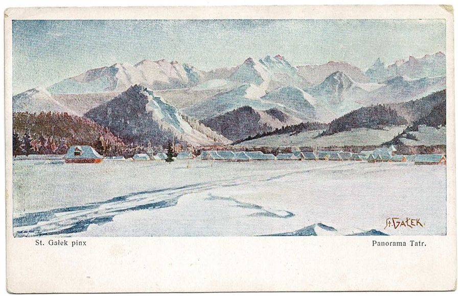 GAŁEK PANORAMA TATR TATRY W ZIMIE