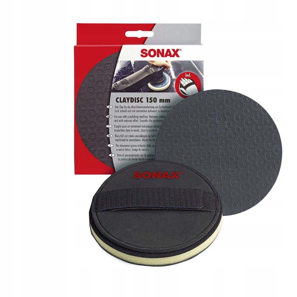 Sonax Clay Disc gąbka tarcza z glinką na trzep 150