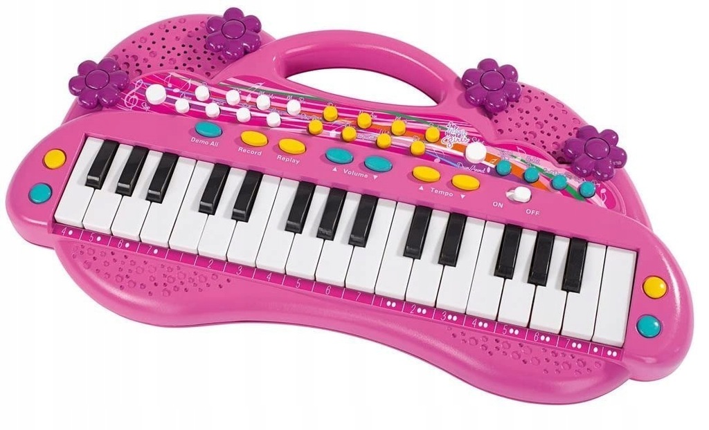 Keyboard Pianinko rożowe dla dziewczynek Simba