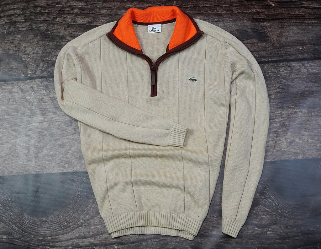 LACOSTE _ SWETER _ XL _ NEW MODEL _ BEŻ 2019