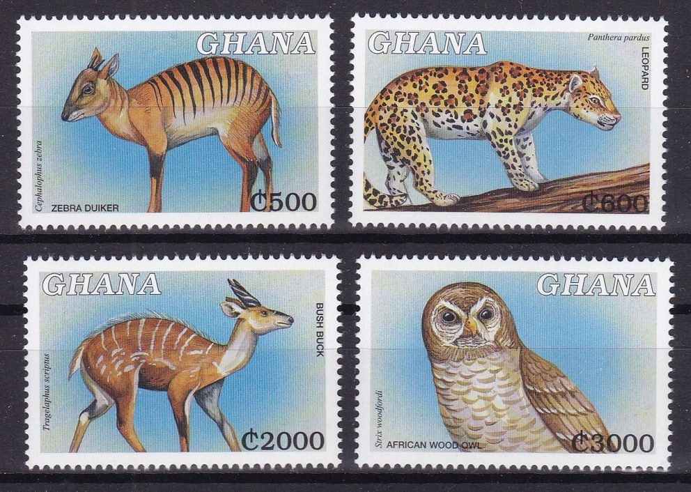 GHANA - FAUNA - PTAKI - 2000 r. - MNH(**)