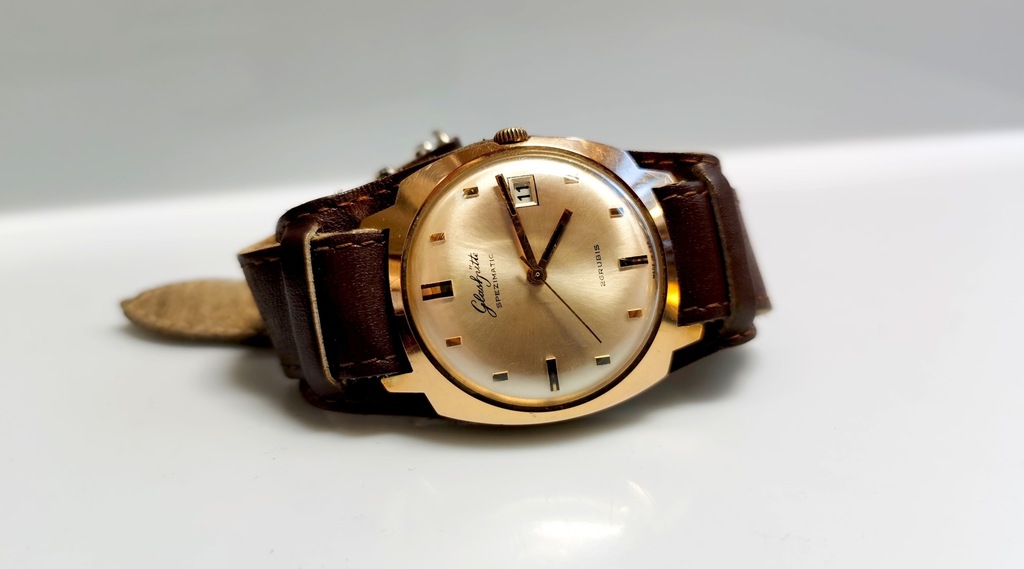 glashutte spezimatic 26 rubis 14 karat