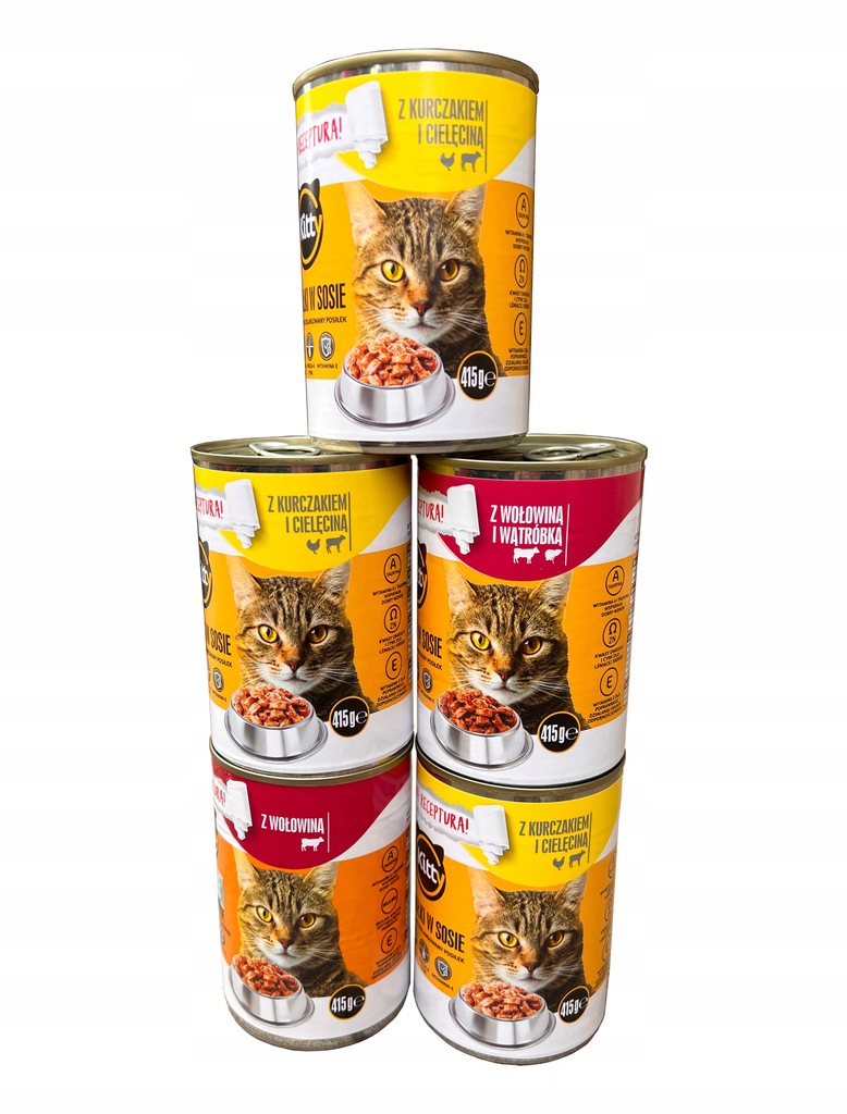 KAWAŁKI W SOSIE KITTY MIX 5 x 400g