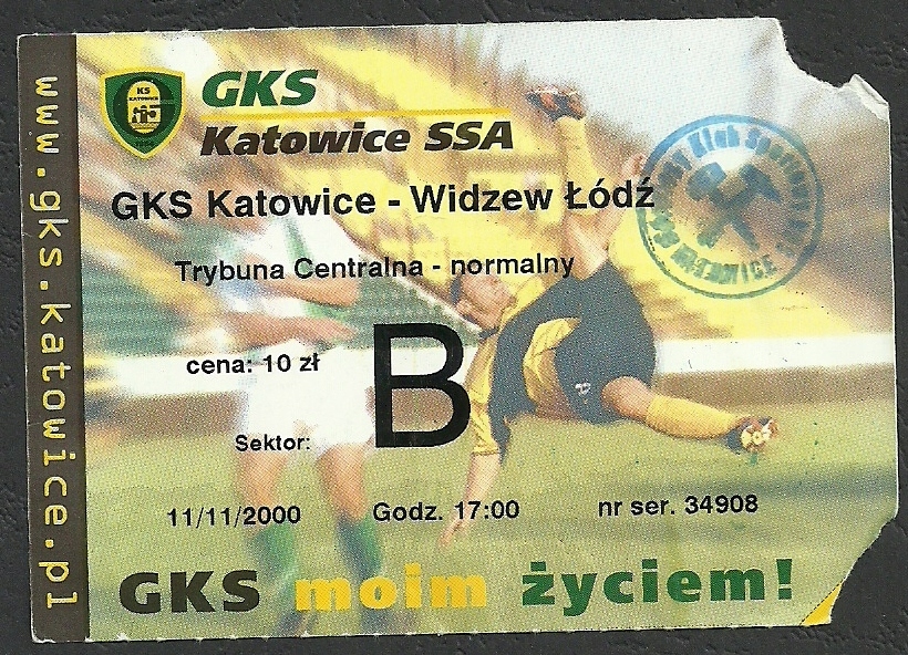 GKS Katowice - Widzew Łódź 11.11.2000