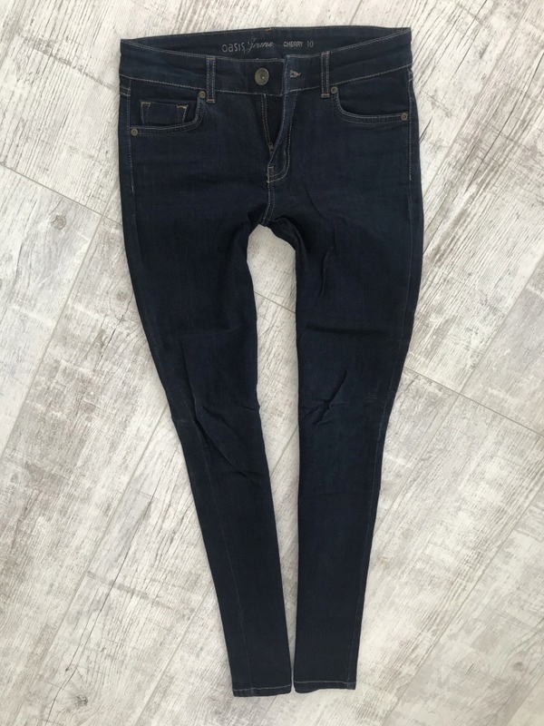OASIS * spodnie jeans rurki stretch 38 M
