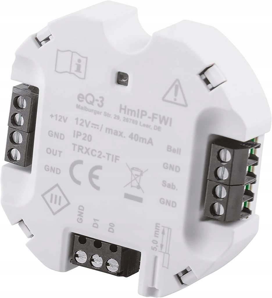 113AG Homematic IP Smart 155182A0 INTERFEJS WIEGAN