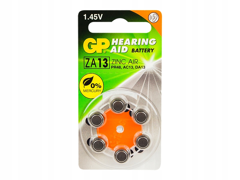 Bateria 13ZA 1,45V 7,9x5,4mm 6szt