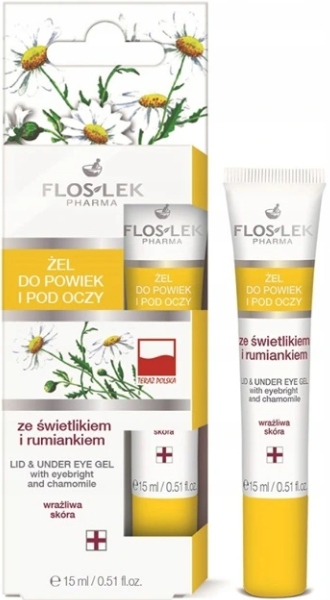 Flos-lek Żel do powiek i pod oczy ze świetlikiem i rumiankiem 15 ml