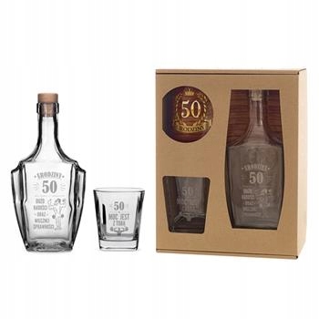 Karafka + szklaneczka - 50 Urodziny - Wieczna sprawnosć