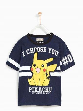 P0D160 ZARA BOYS__MC9 T-SHIRT PIKACHU__134CM