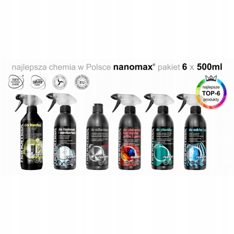 nanomax PROFESSIONAL zestaw TOP-6, 0,5L