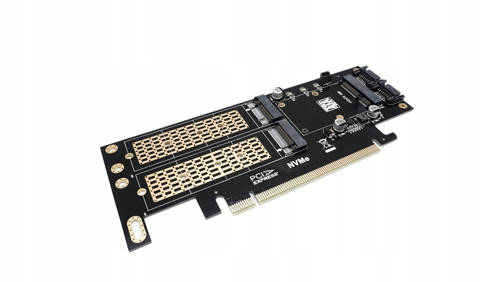 Купить Адаптер PCIe x16 для дисков M.2 (NVME+SATA) и mSATA: отзывы, фото, характеристики в интерне-магазине Aredi.ru