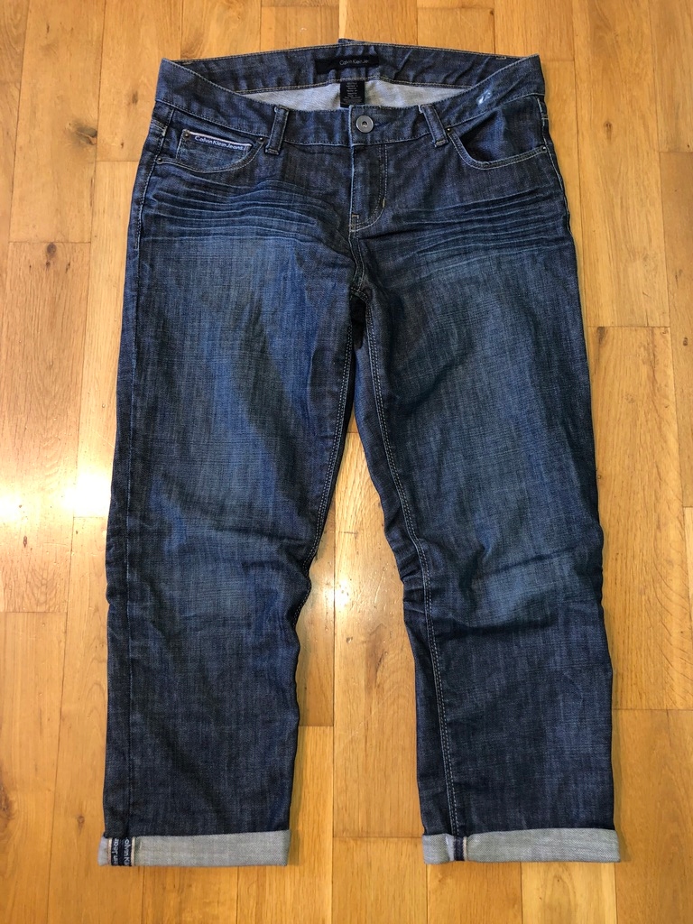 CALVIN KLEIN MĘSKIE SPODENKI JEANSOWE 3/4 Rozm. L