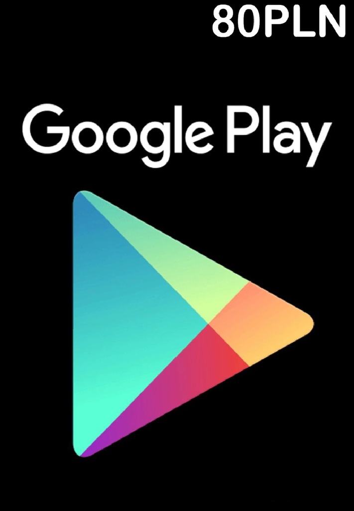 GOOGLE PLAY 80 ZŁ PREPAID CARD KARTA UPOMINKOWA