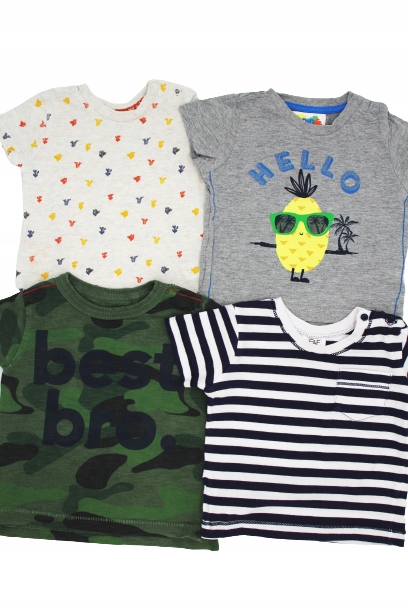 F&F, Next 3-6m t-shirty, wiosna/lato, 4szt! 68