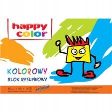 Blok rysunkowy Happy Color kolor A3,80g,15ark. 304
