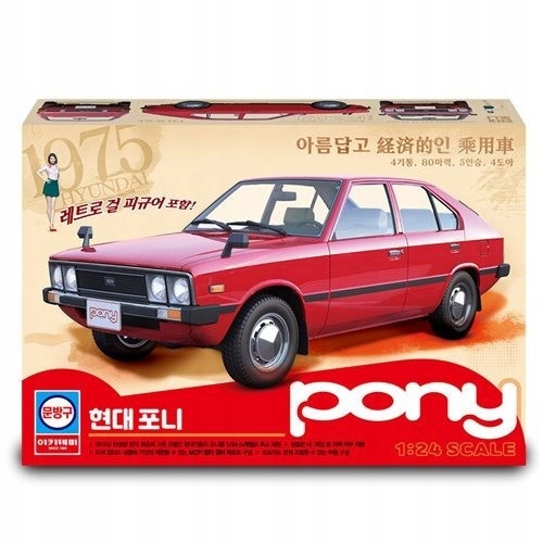 Model plastikowy Hyundai Pony gen. 1 1/24