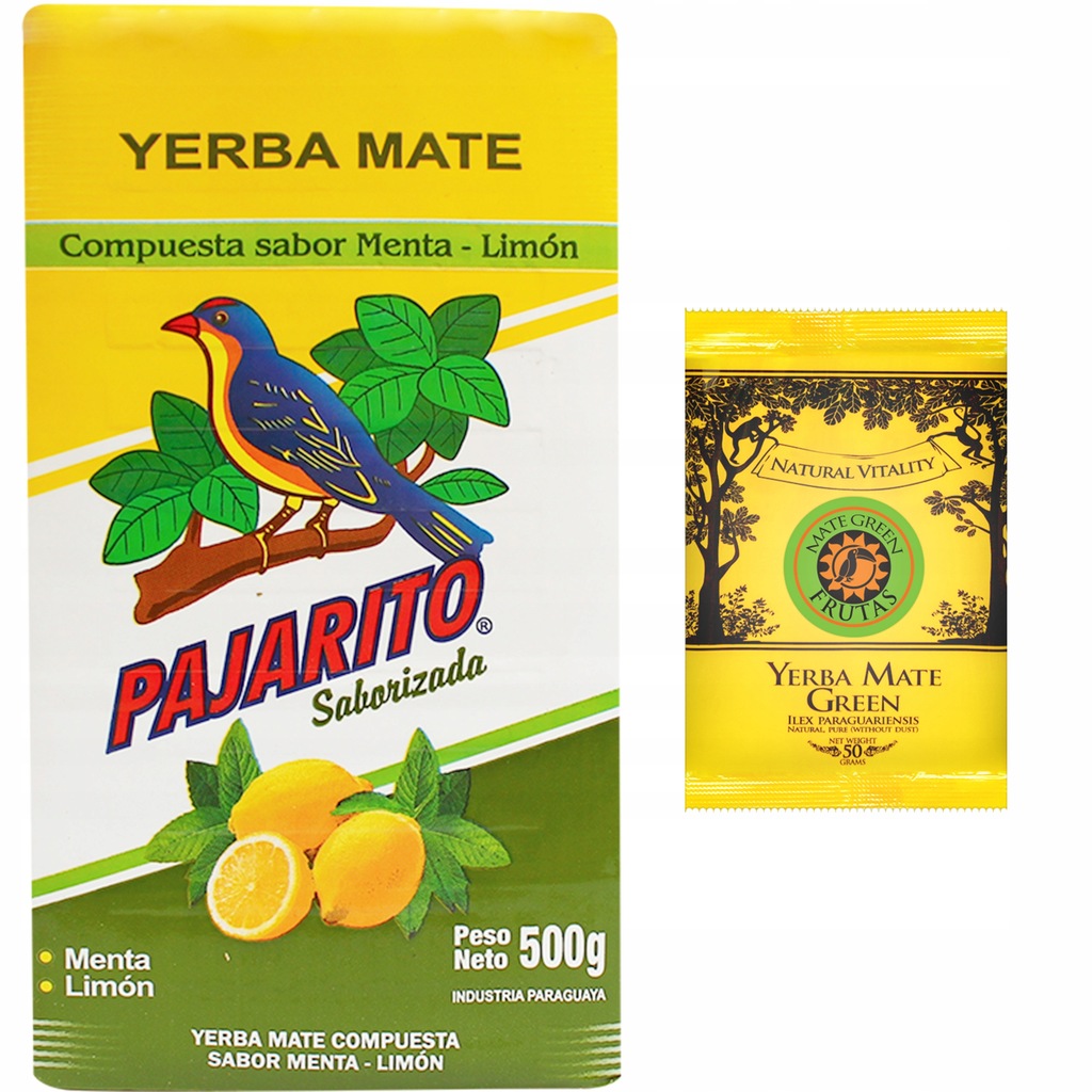 Yerba Mate Pajarito Menta Limon 500g 0,5kg cytryna