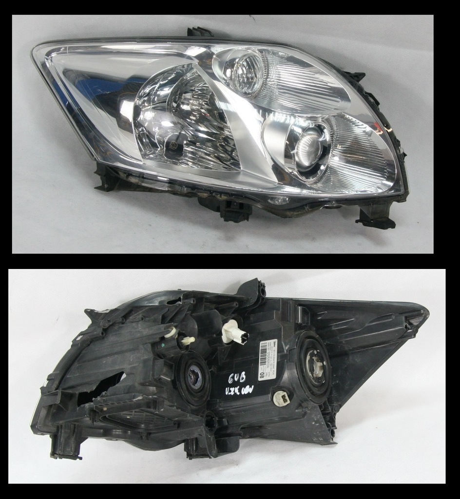 REFLEKTOR LAMPA EURO TOYOTA AURIS E15 20072010 R