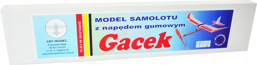 Купить Модель бальсового самолета GACEK с резиновым двигателем: отзывы, фото, характеристики в интерне-магазине Aredi.ru