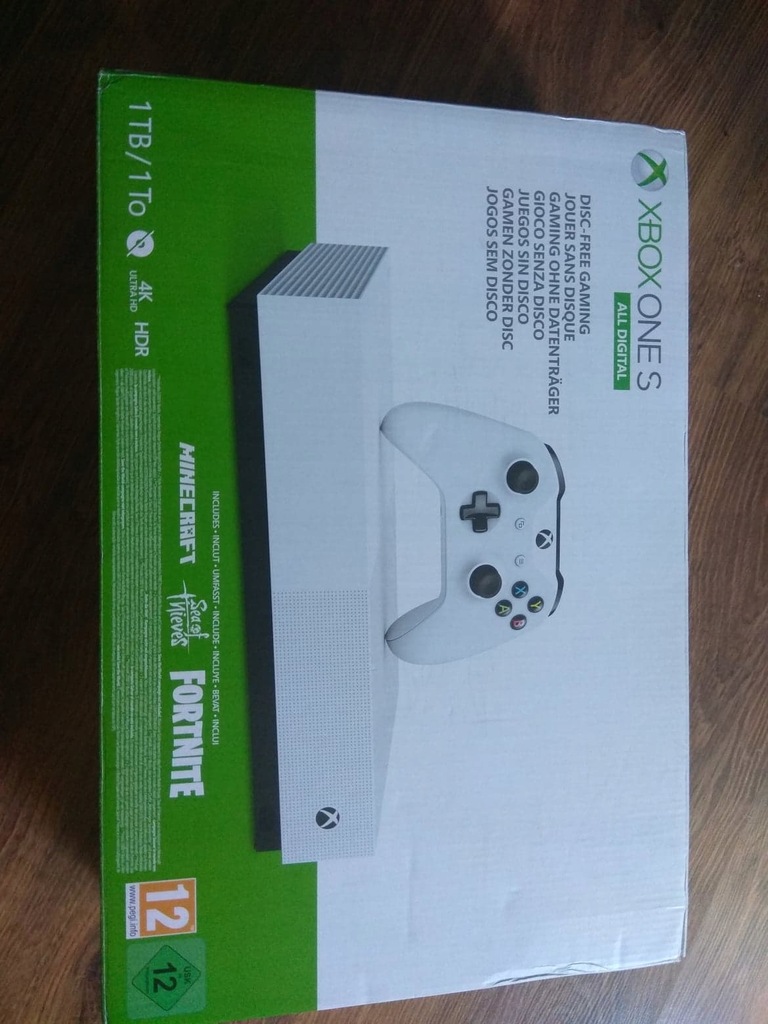 Xbox One S 1TB All-Digital Minecraft Sea Fortnite