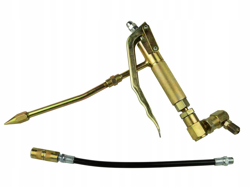Pistolet do towotnicy pneumatycznej + metalowy i gumowy wężyk GEKO G01129A