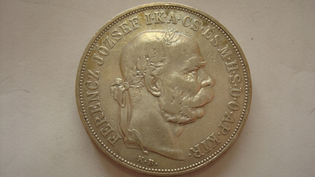 Austria Węgry 5 koron 1900 Franciszek stan 3+