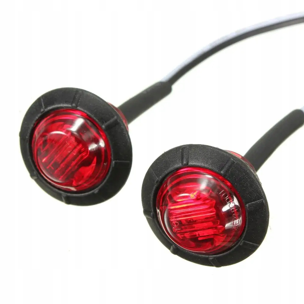 Styl 12V Czerwony Światła obrysowe LED przyczepy
