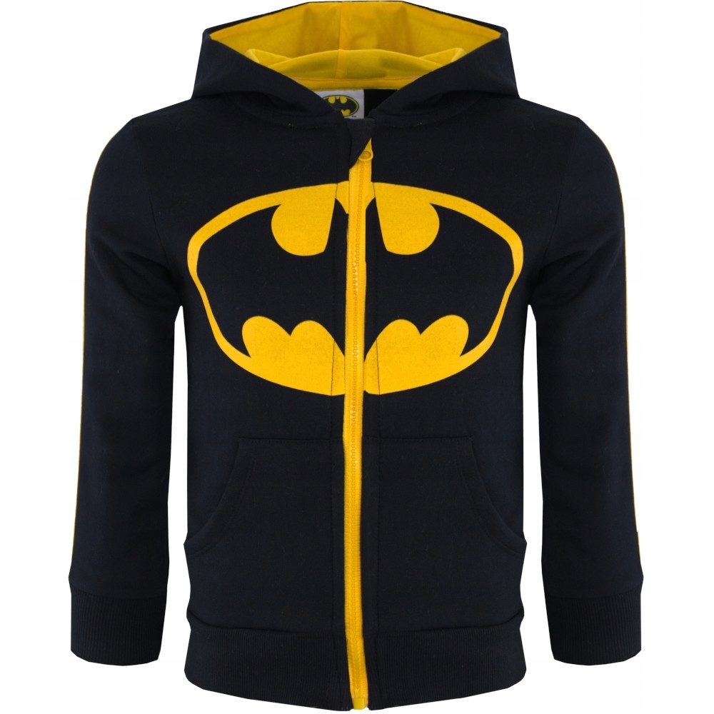 Bluza Batman logo czarna z kapturem 122