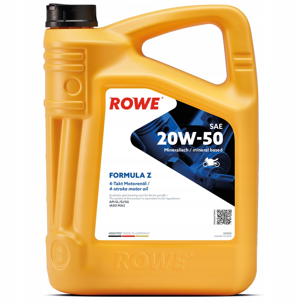 Olej ROWE HIGHTEC FORMULA SAE 20W50 Z 5l 12037495448 oficjalne