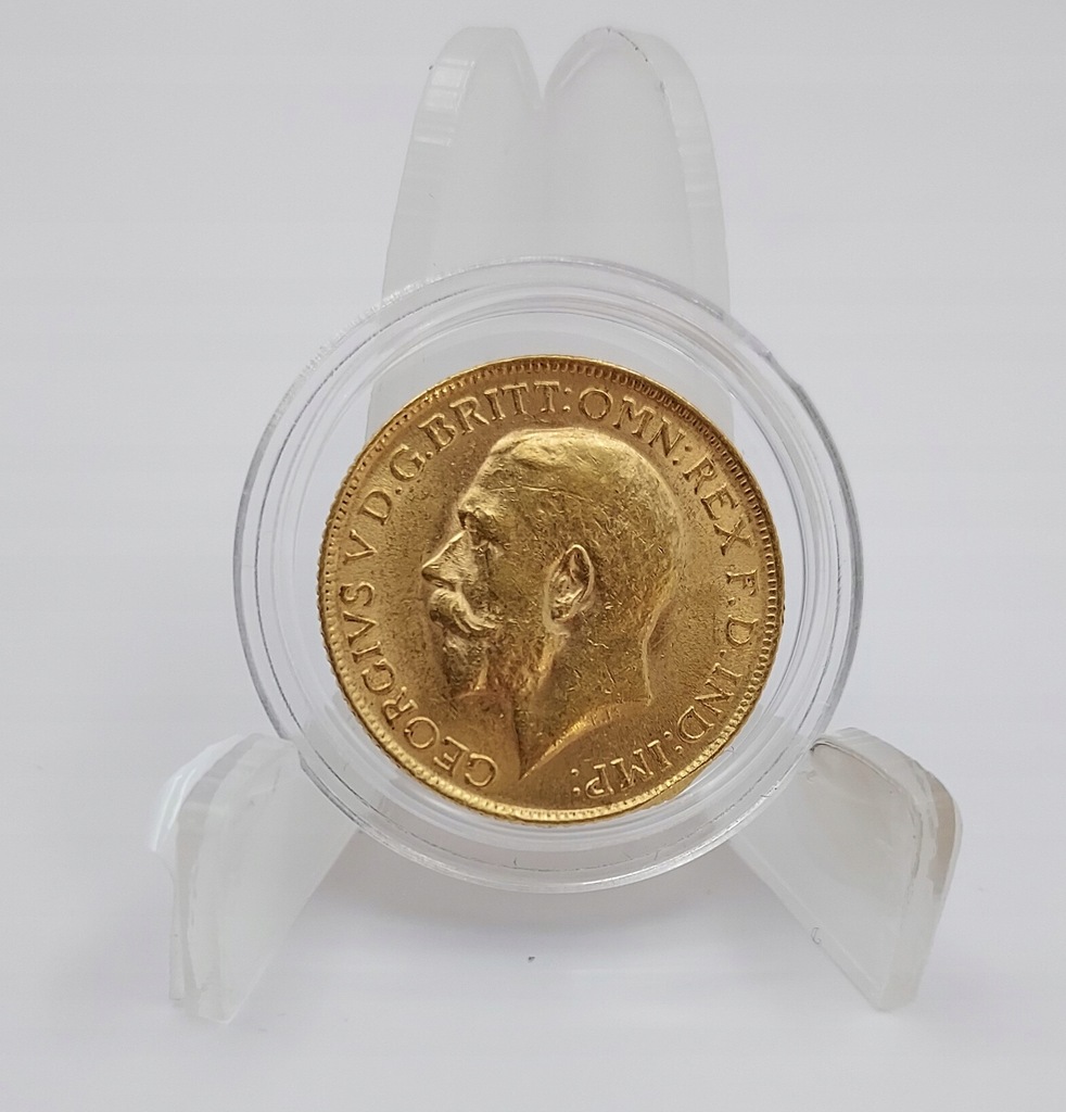 Złota Moneta Sovereign 1914 Jerzy V