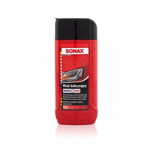 SONAX Wosk koloryzujący NanoPro czerwony 250 ml.